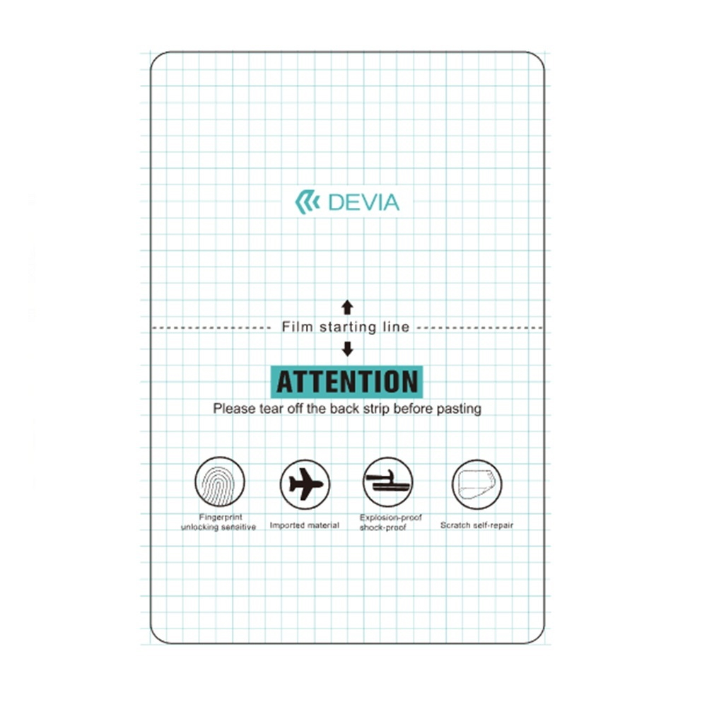 Devia Anticrash fooliumikomplekt tablettide jaoks lõikemasinale 20 tk 22,5 x 32,5 cm