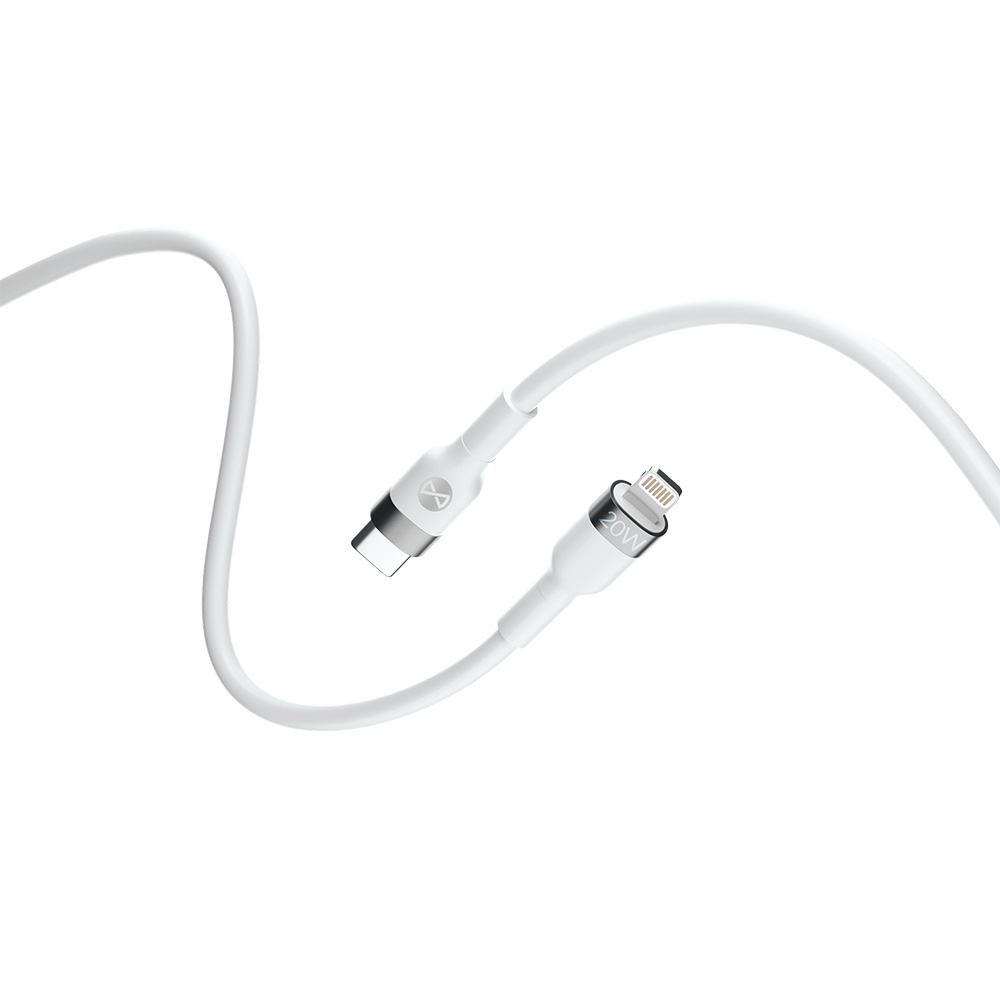 Forever Paindlik kaabel USB-C - Lightning 1,0 m 20W valge