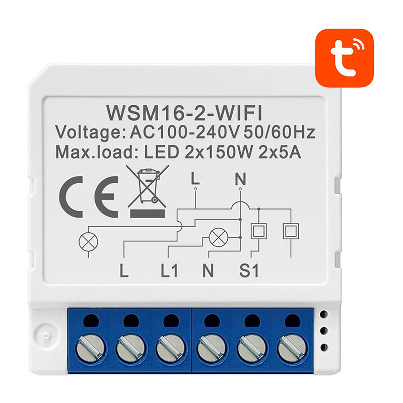 Smart Switch moodul WiFi Avatto WSM16-W2 TUYA