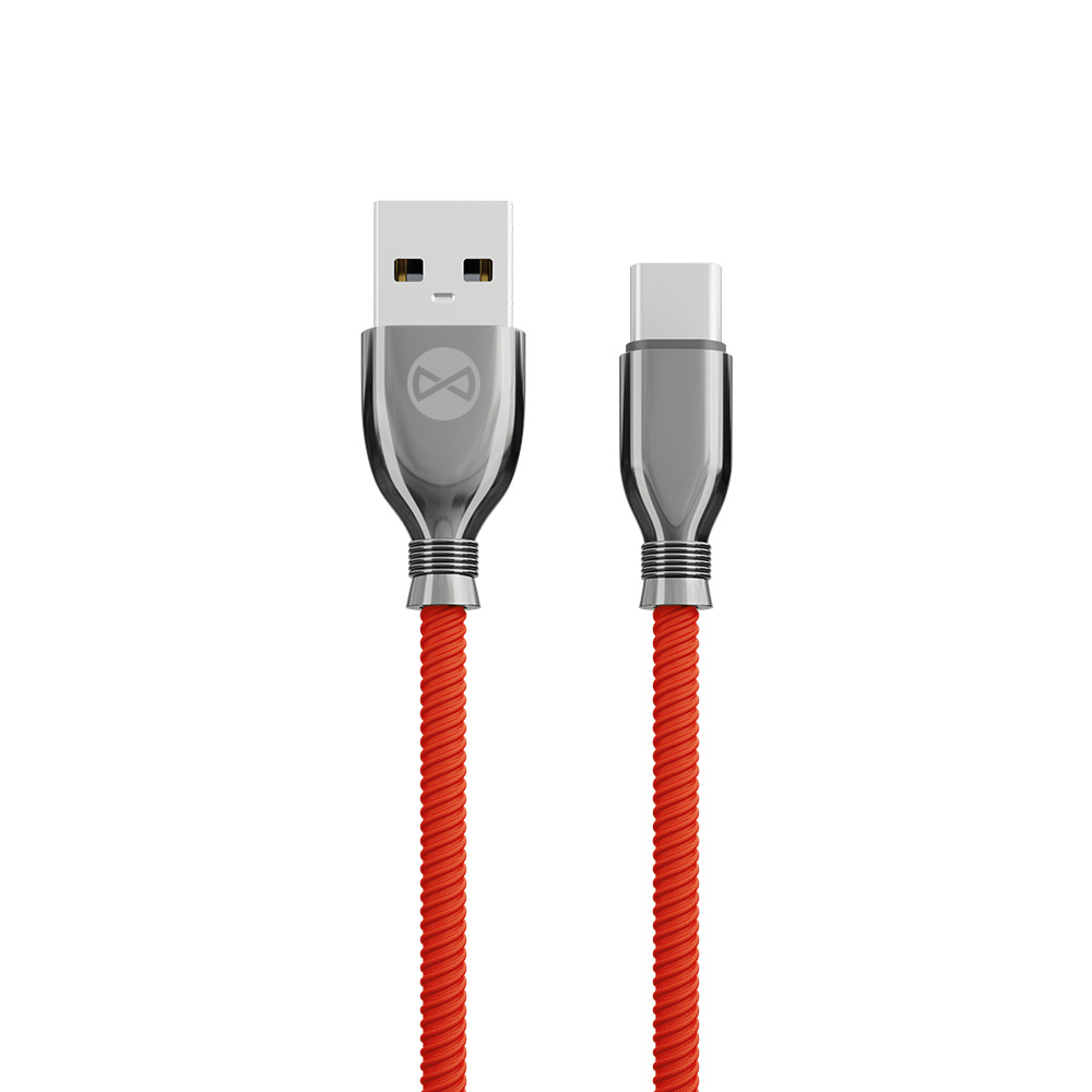 Forever Tornado kaabel USB - USB-C 1,0 m 3A punane