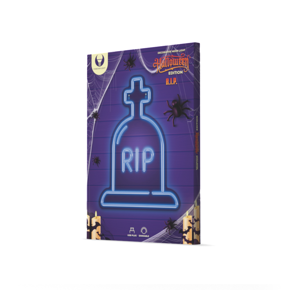 Neon PLEXI LED RIP sinine FPNE16 Forever Light
