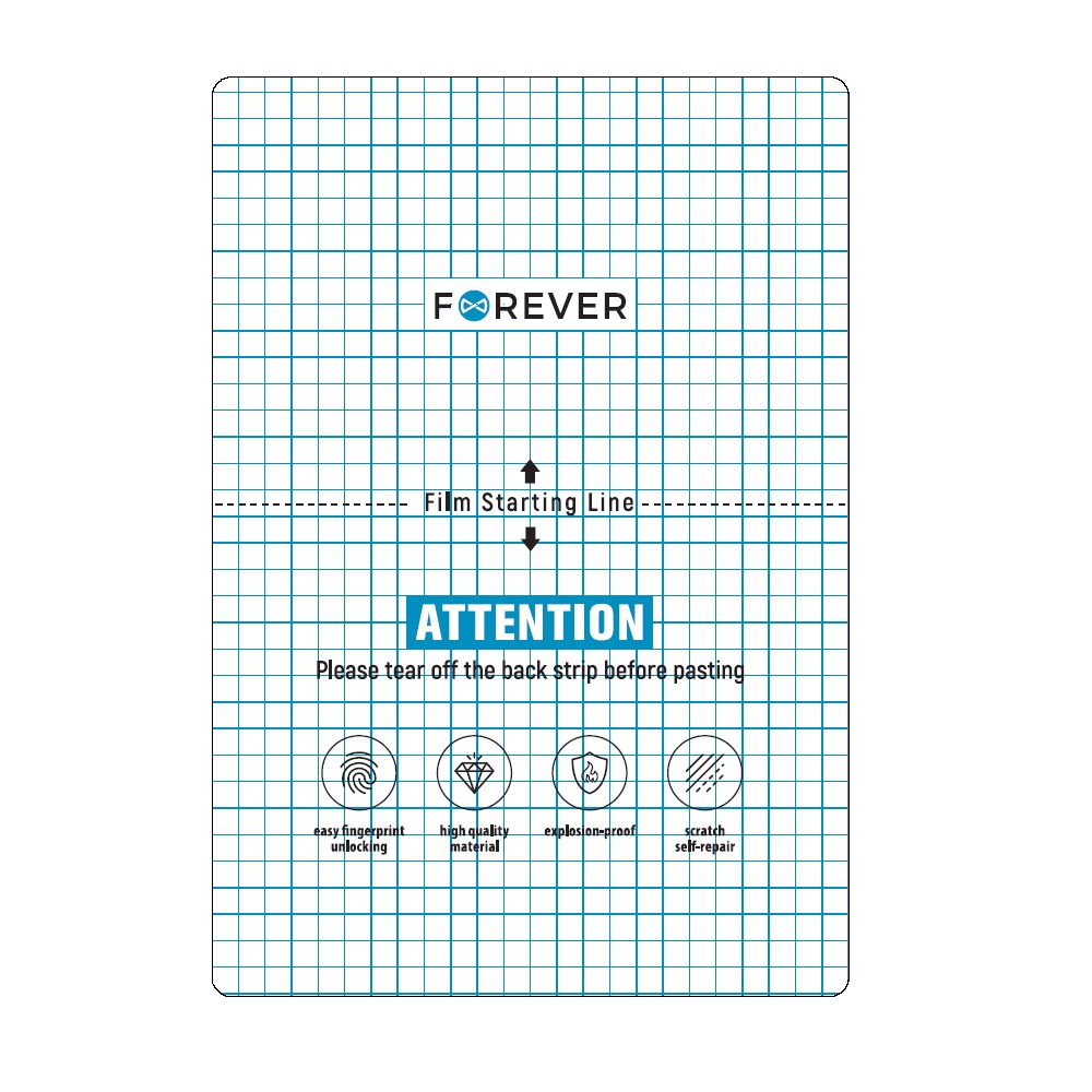 Forever komplekti kile anticrash tablettide jaoks lõikemasinale 20 tk 22,5 x 32,5 cm