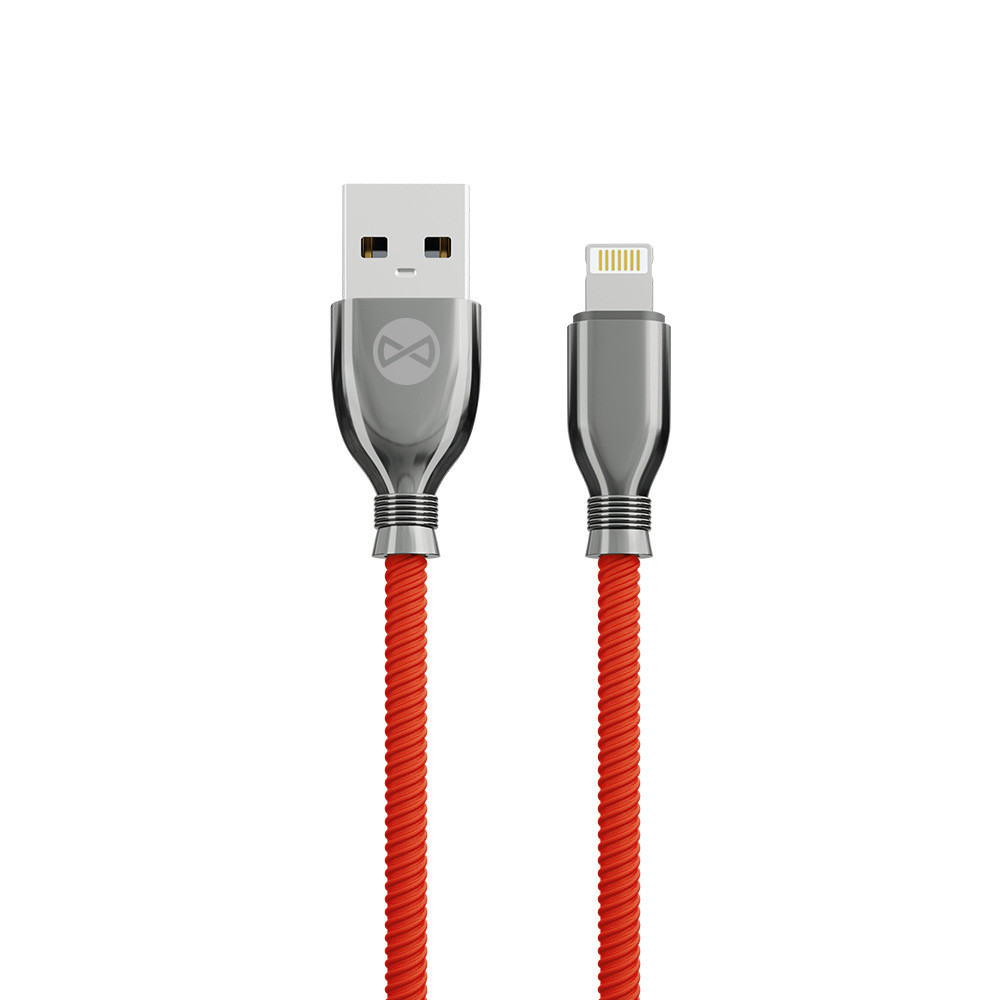 Forever Tornado kaabel USB - Lightning 1,0 m 3A punane