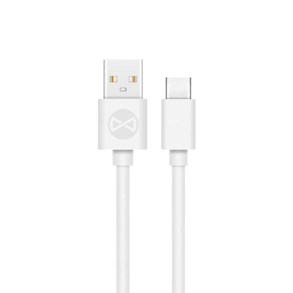 Forever kaabel USB - USB-C 1,0 m 3A valge