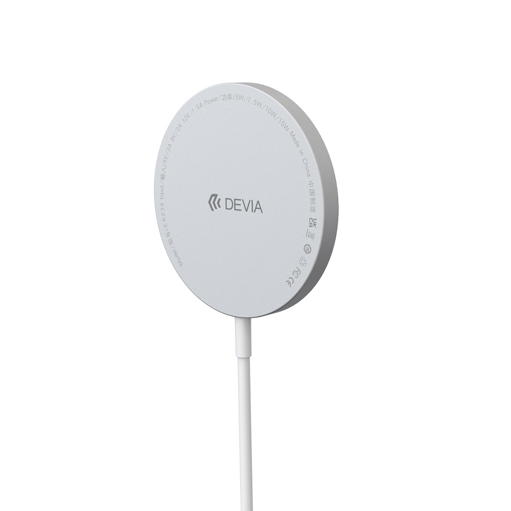 Devia traadita laadija Smart magnetiline 15W valge