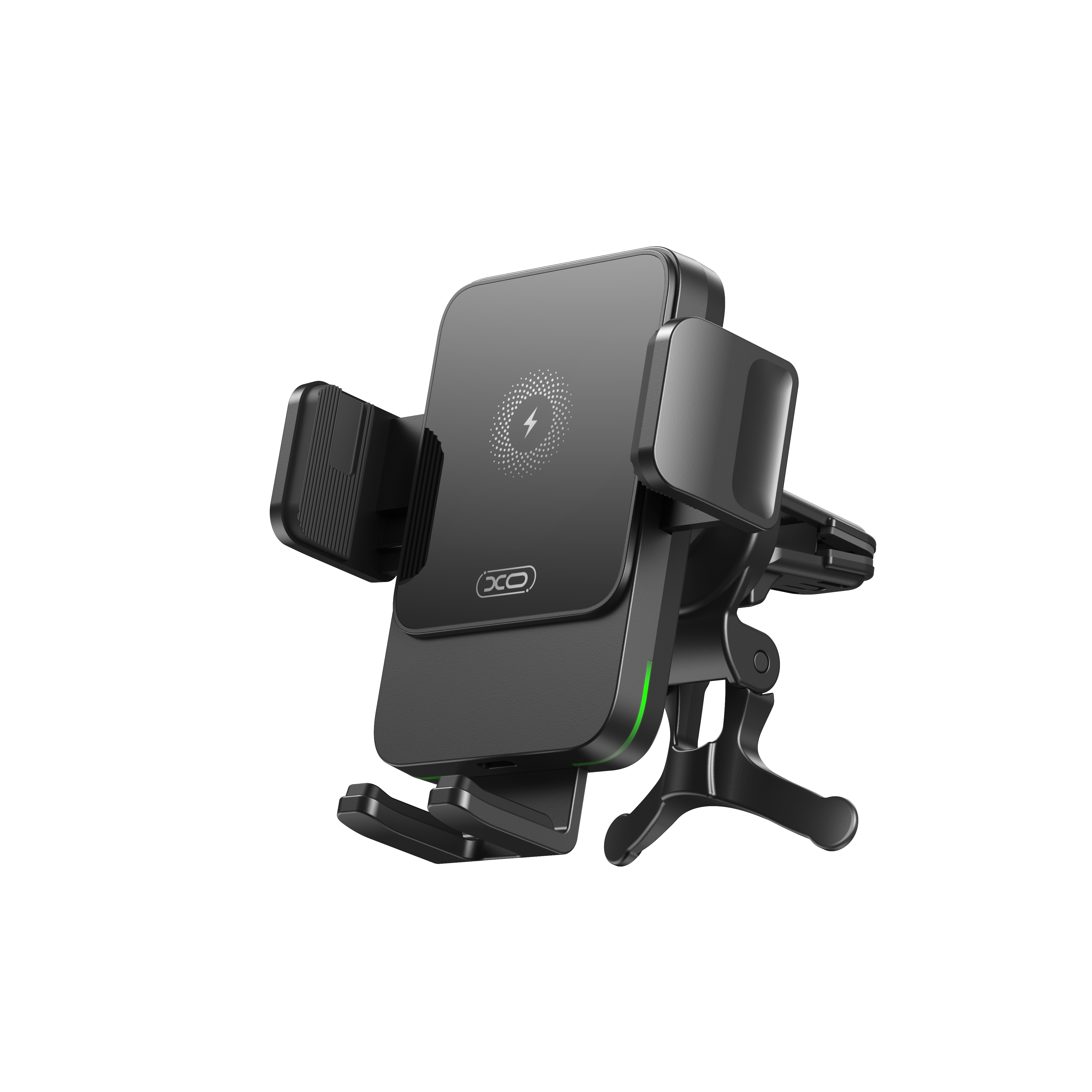 XO autohoidja WX041 traadita induktiivse laadijaga 15W must õhutusava