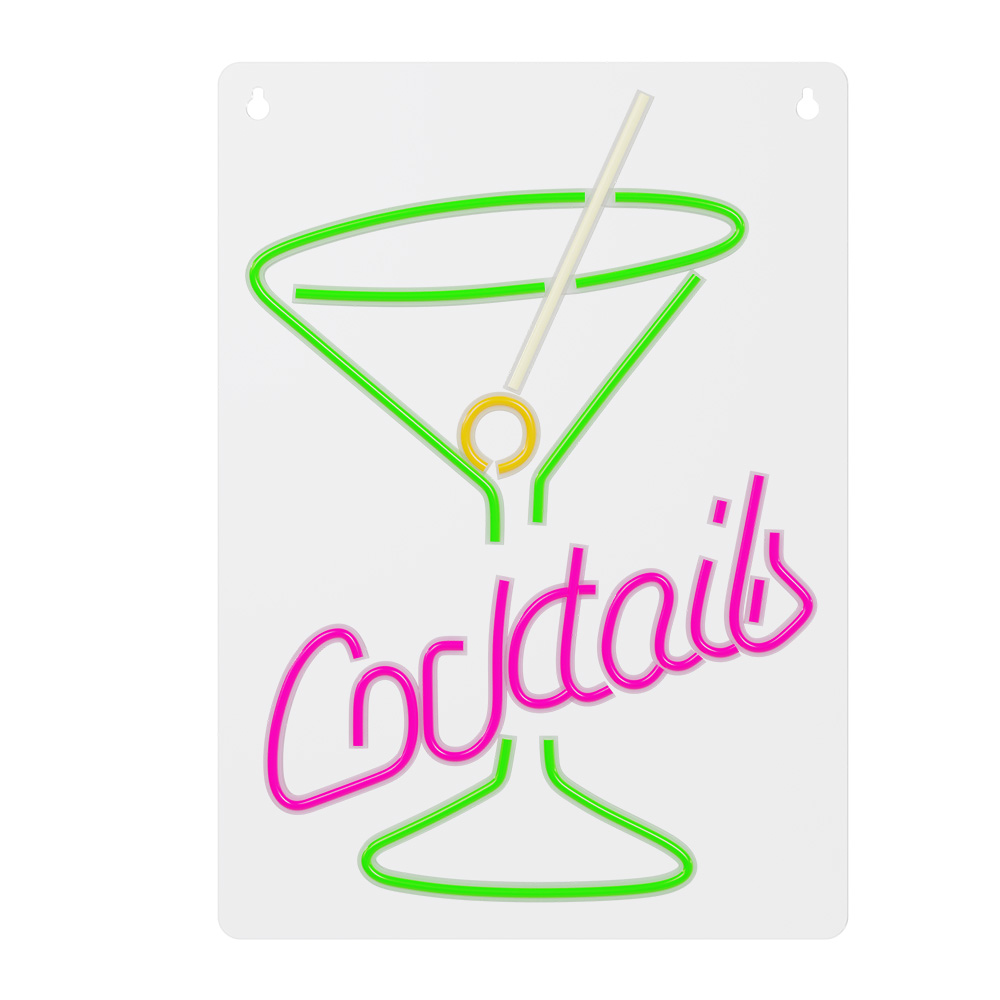 Neon PLEXI LED COCKTAILS roosa roheline FPNE02X Forever Light