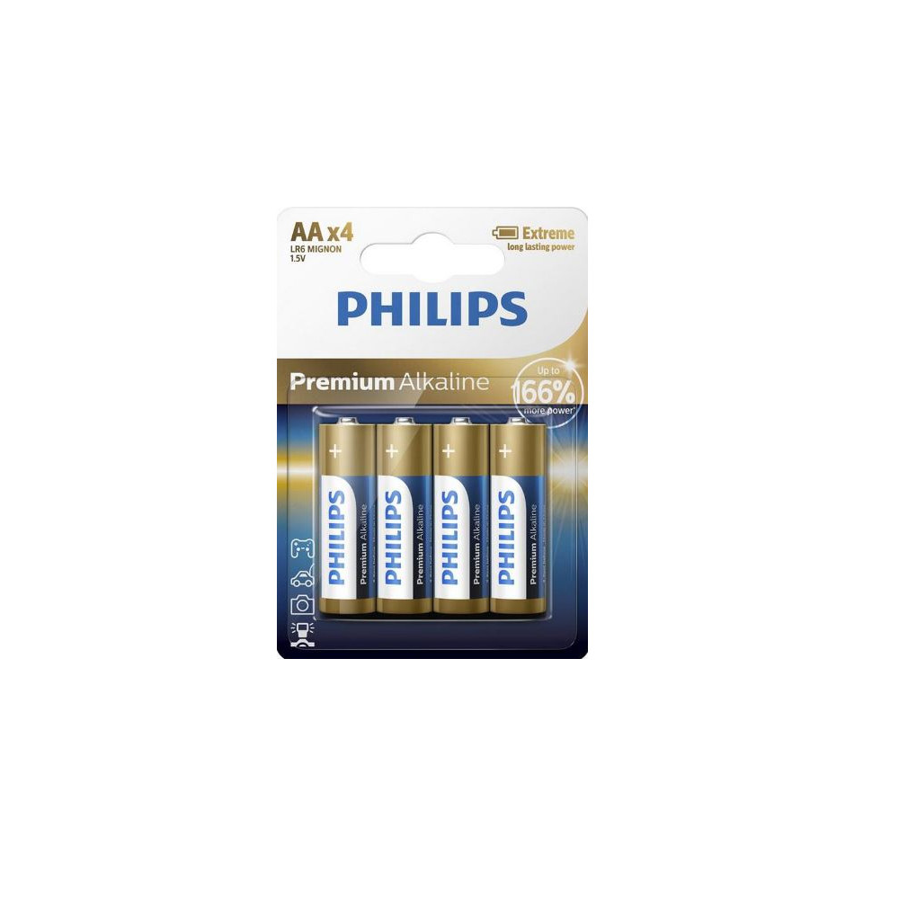Patarei PHILIPS AA LR6 4tk Premium Alkaline