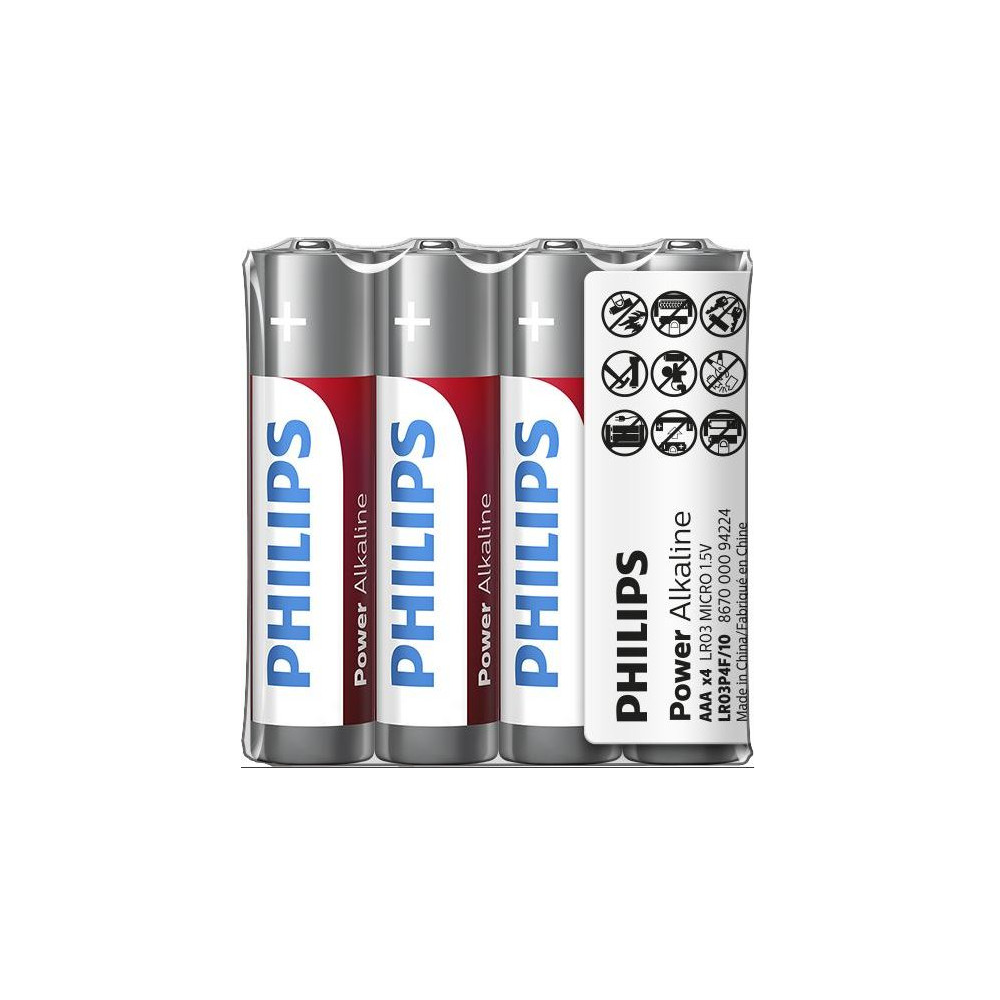 Patarei PHILIPS AAA 4tk Power Alkaline