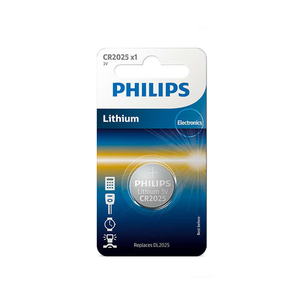 Patarei PHILIPS CR2025 Liitium 1tk Blister