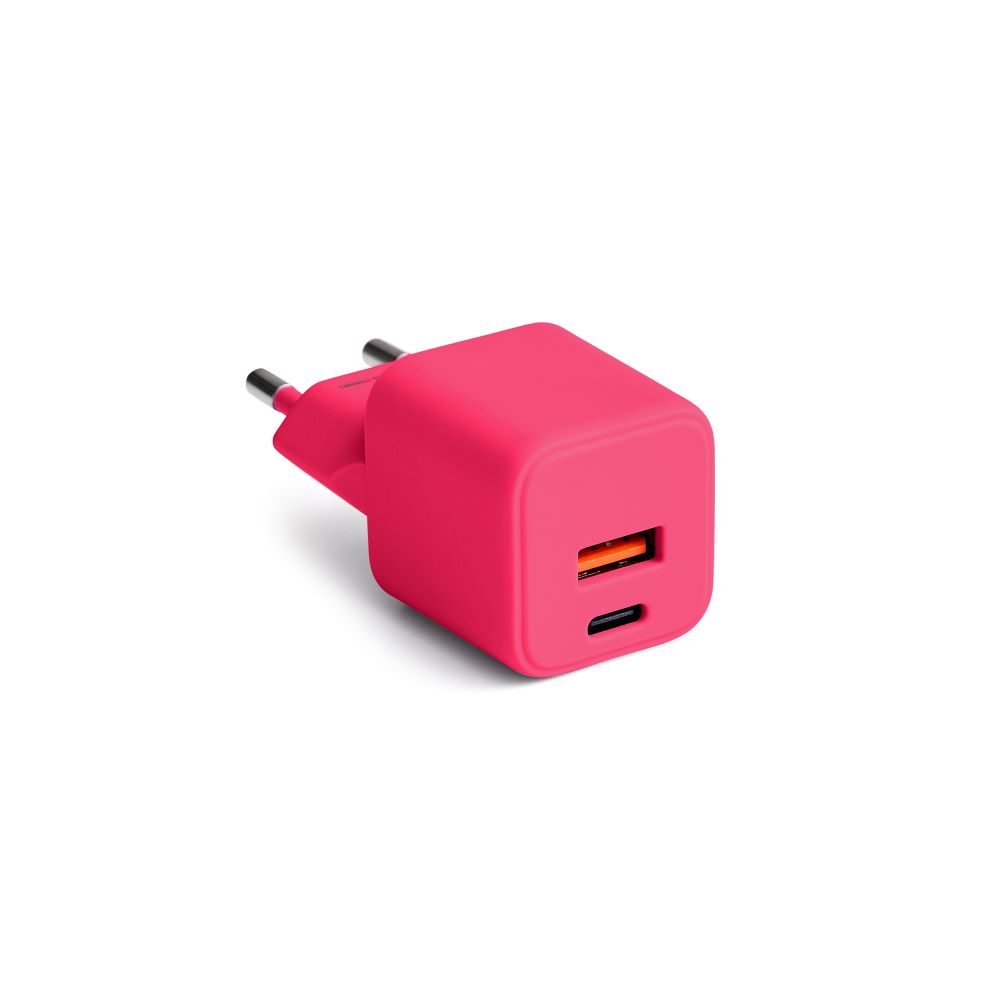 COLORUM wall laadija USB-A + USB-C PD 30W CLS30-AC-02 xMagenta