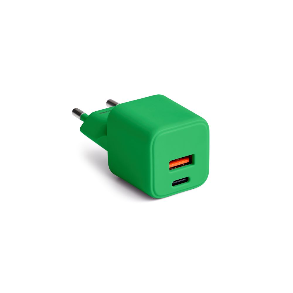 COLORUM wall laadija USB-A + USB-C PD 30W CLS30-AC-04 xGreen