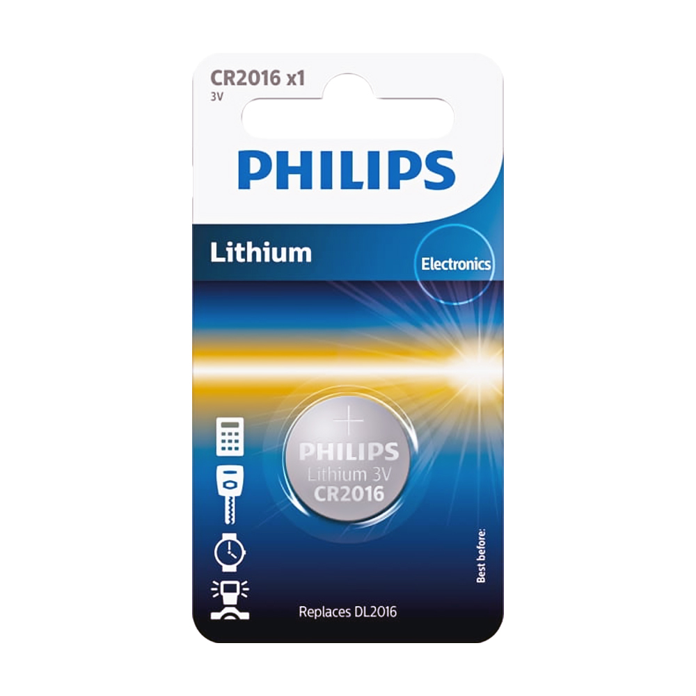 Aku PHILIPS CR2016 Minicells Lithium 1pc Blister