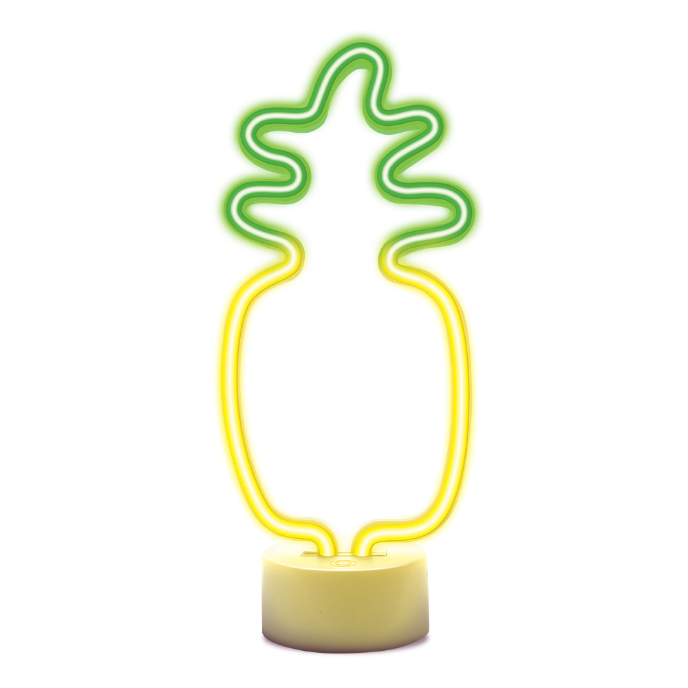 Neon LED on alus PINEAPPLE oranž roheline USB-C FSC-12 Forever Light