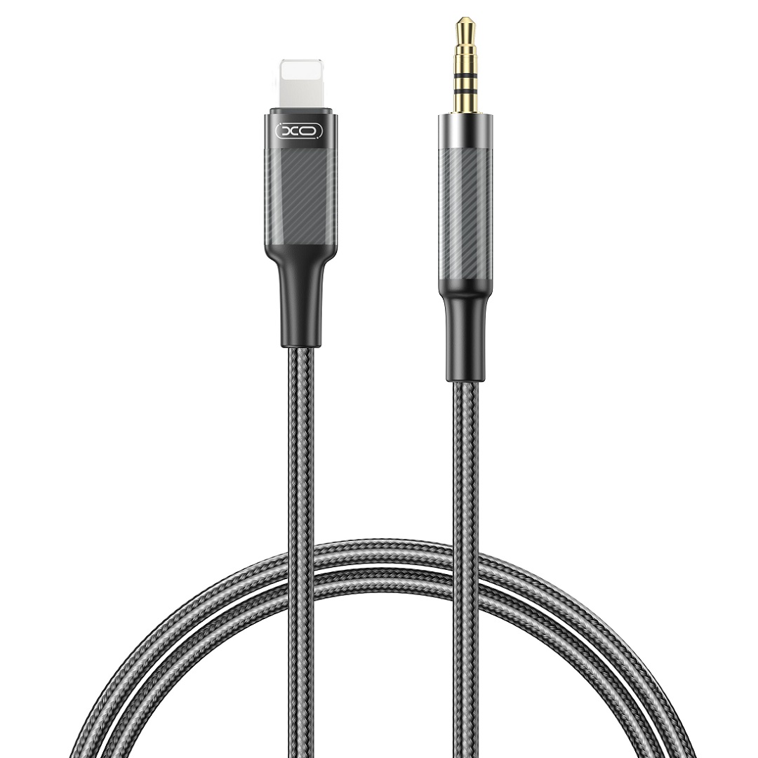XO audiokaabel NB-R279A Lightning - pistikupesa 3,5mm 1,0m must