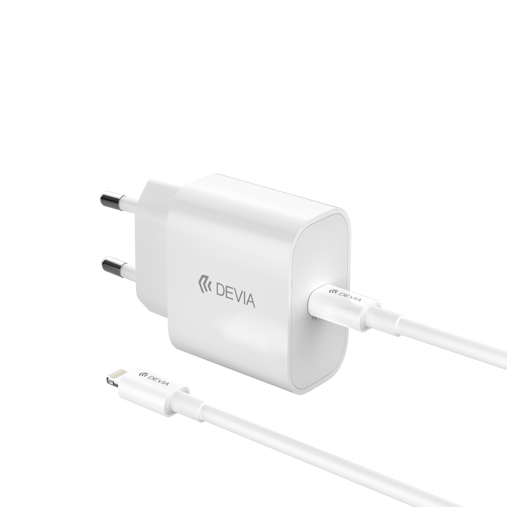 Devia wall laadija Nutikas PD GaN 30W 1x USB-C valge