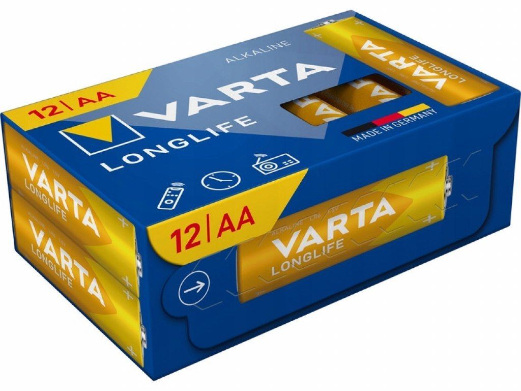 VARTA alkaline aku R6 (AA) Loglife 12 pcs