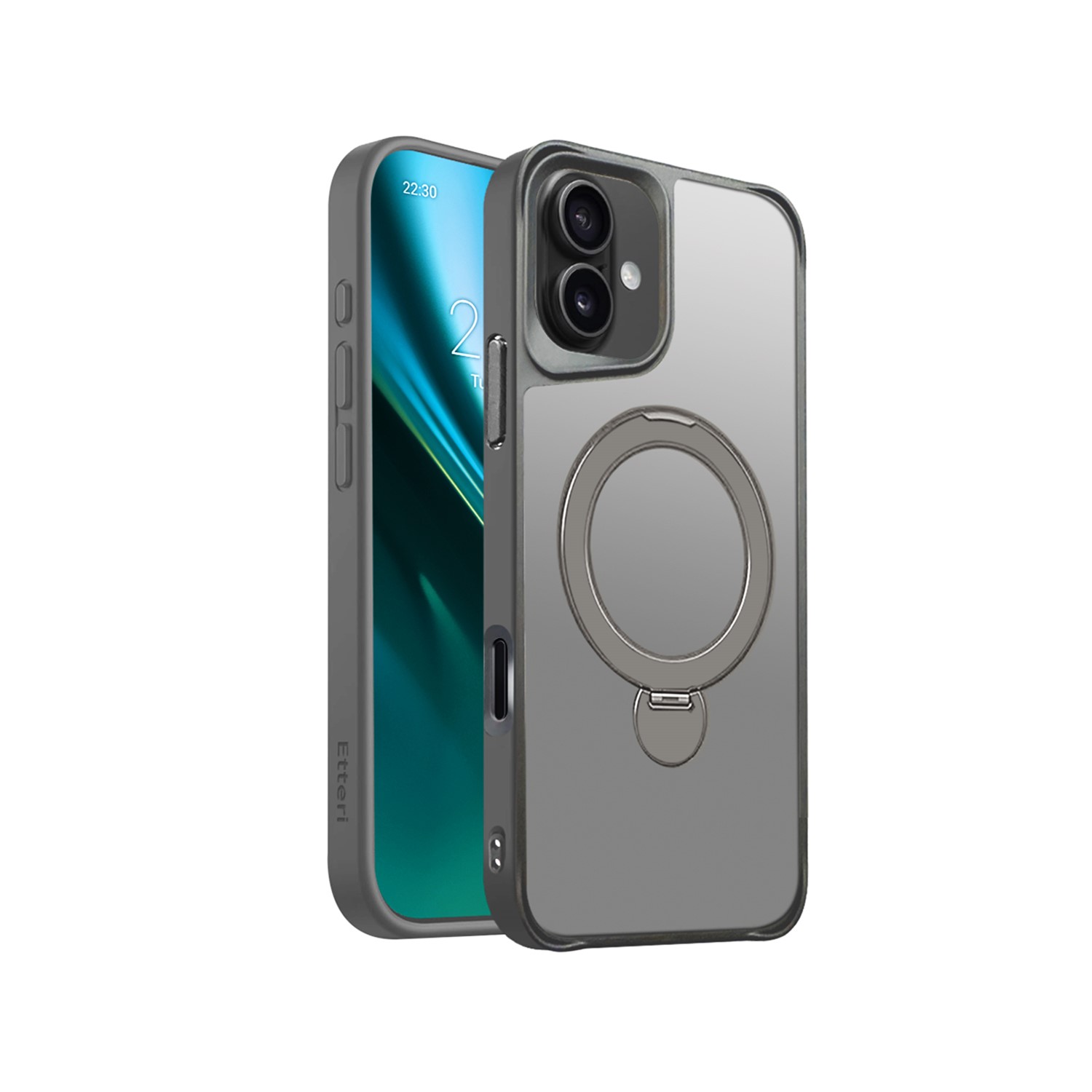 Etteri Matt Mag Ring ümbris for iPhone 16 Plus 6,7" hall