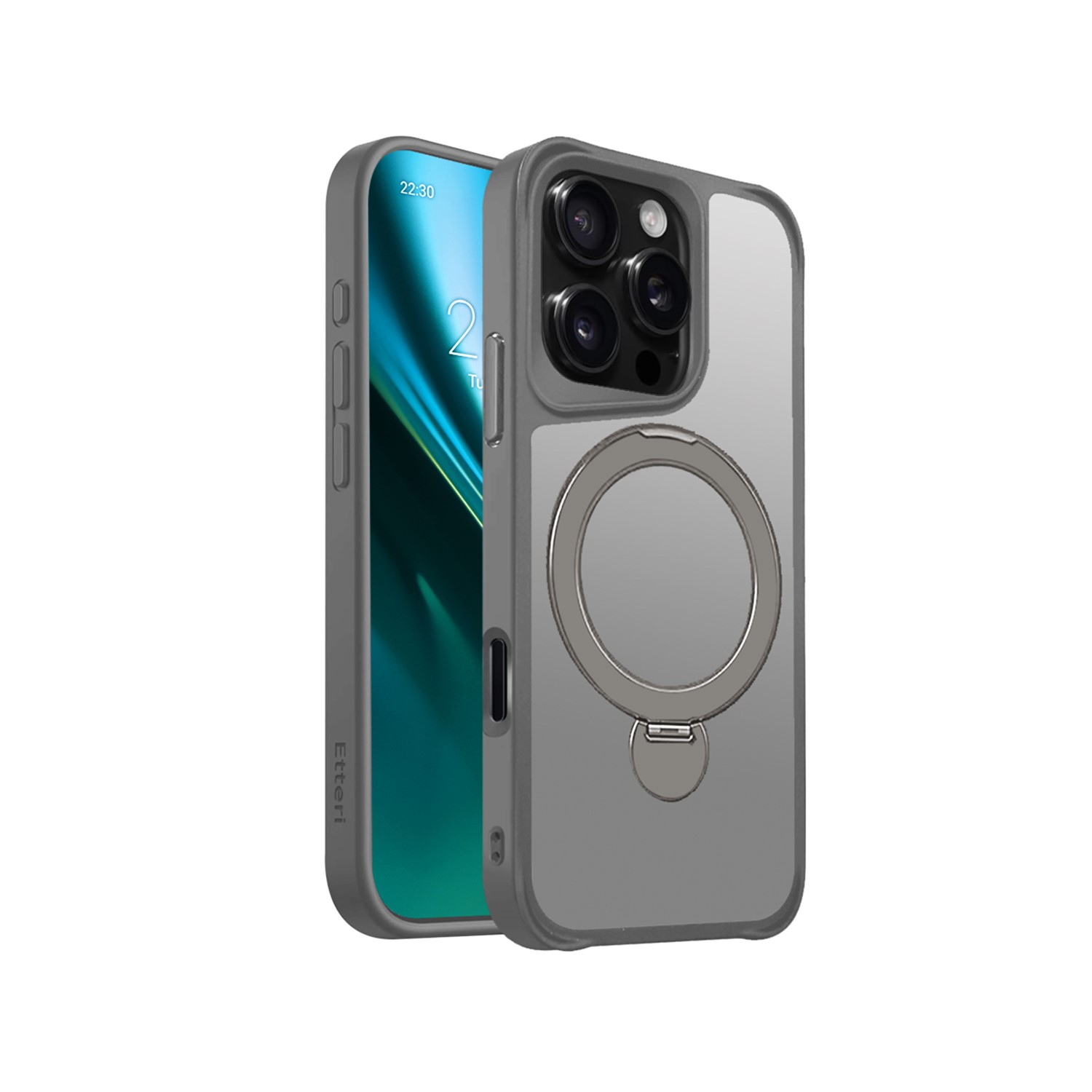 Etteri Matt Mag Ring ümbris for iPhone 16 Pro 6,3" hall