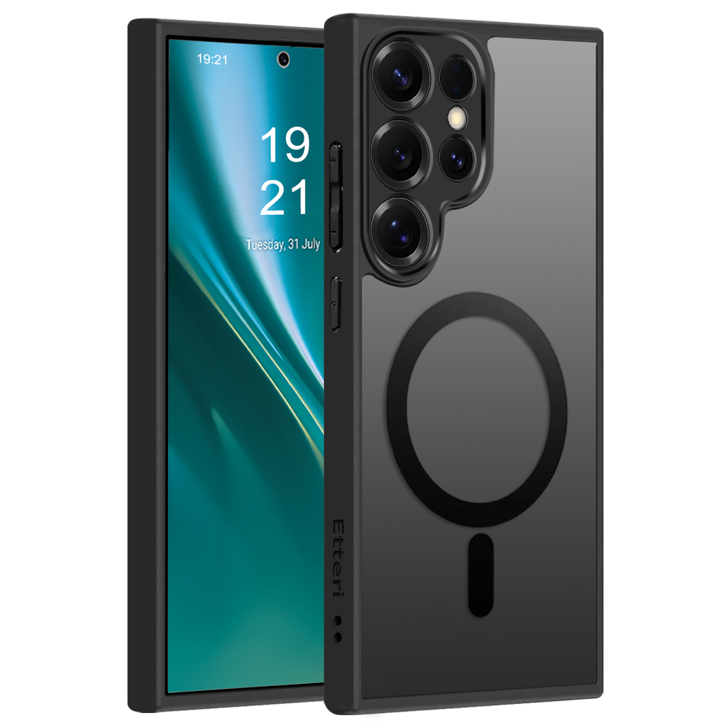 Etteri Matt Mag ümbris for Samsung Galaxy S25 Ultra must