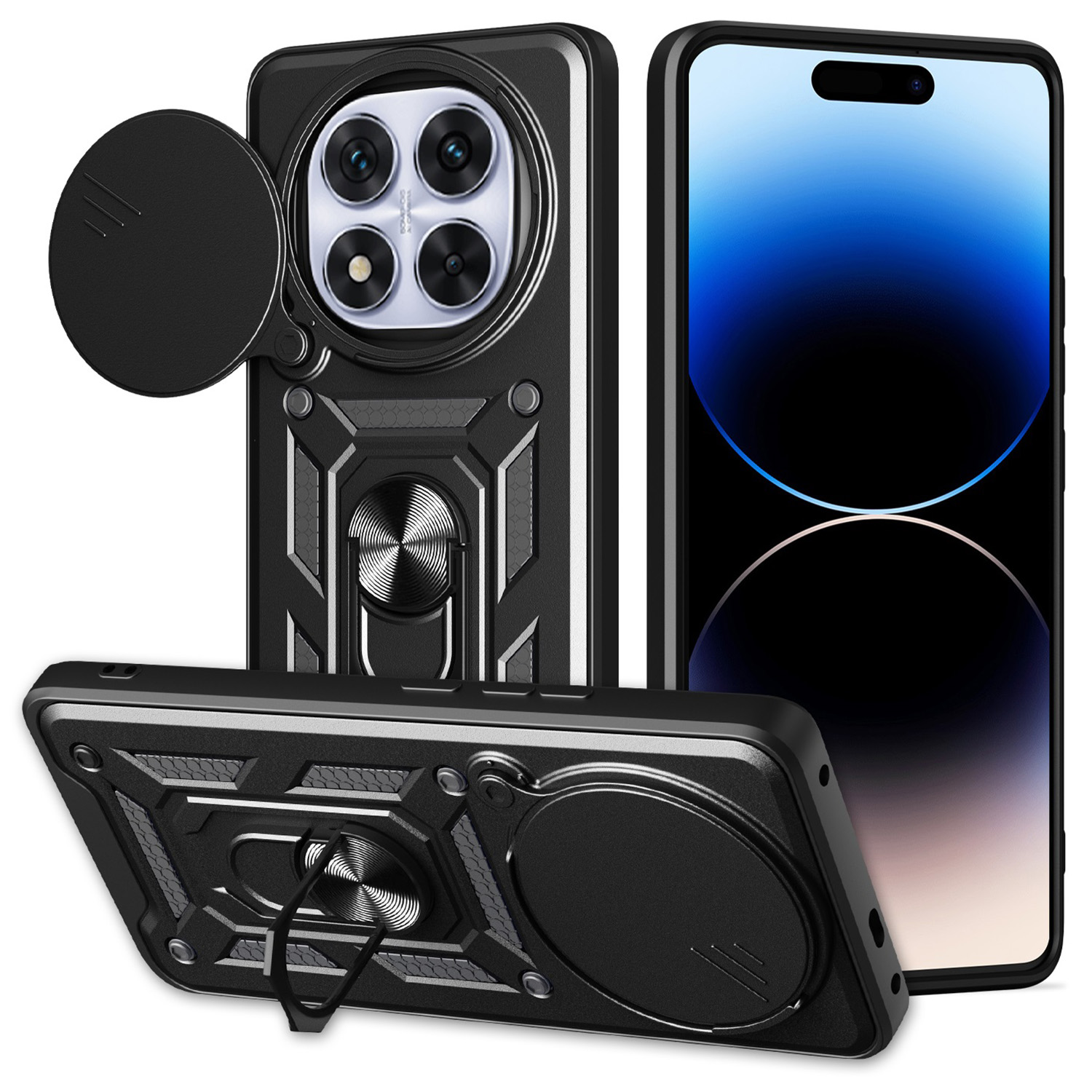 Defender Slide ümbris for Xiaomi Redmi Note 14 Pro Plus 5G (Global) must