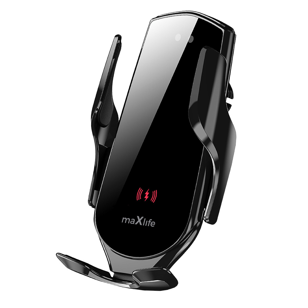 Maxlife autohoidja õhuventilaatorile MXCH-08 automaatne traadita laadimisega must 15W