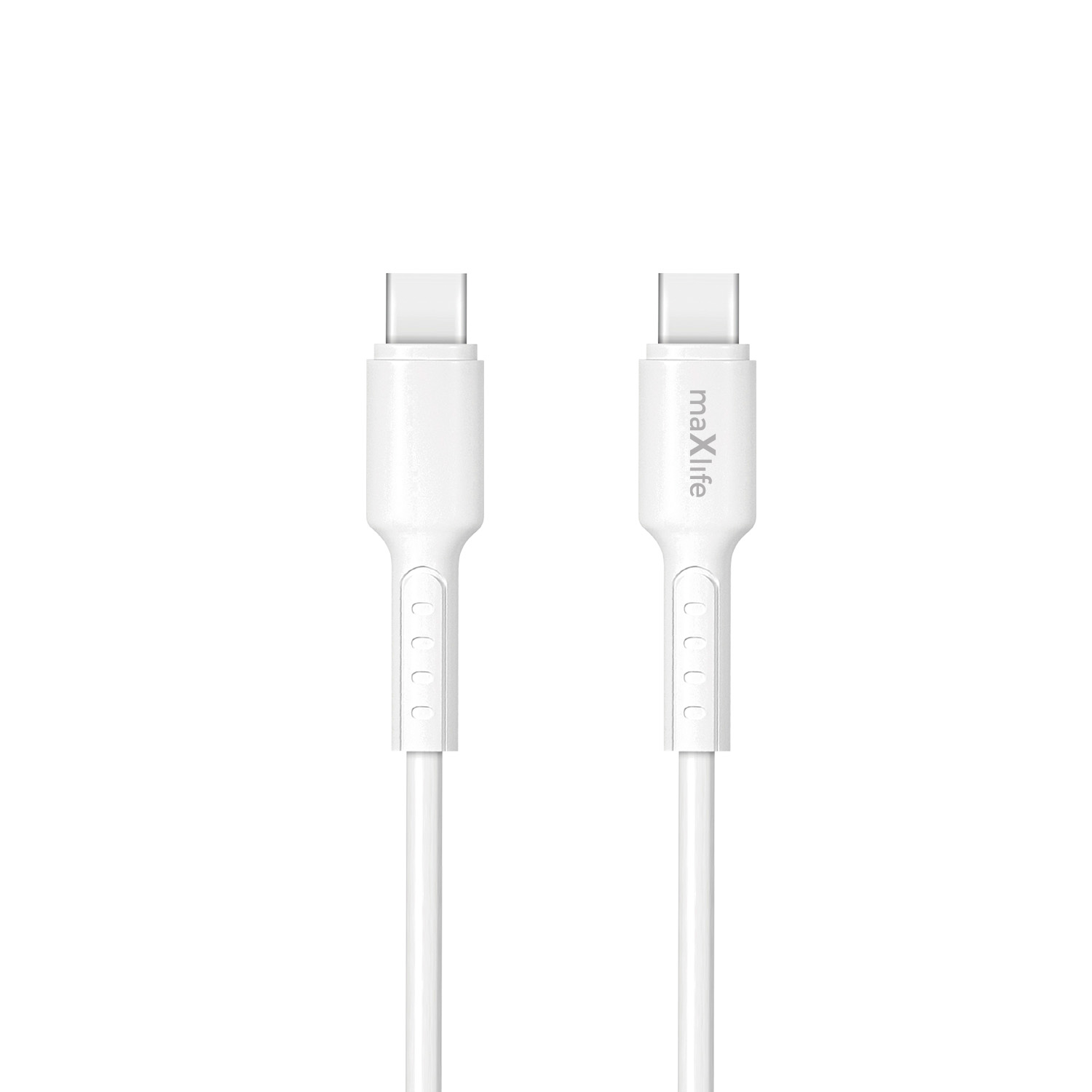 Maxlife MXUC-13 kaabel USB-C - USB-C 1,0 m 60W valge