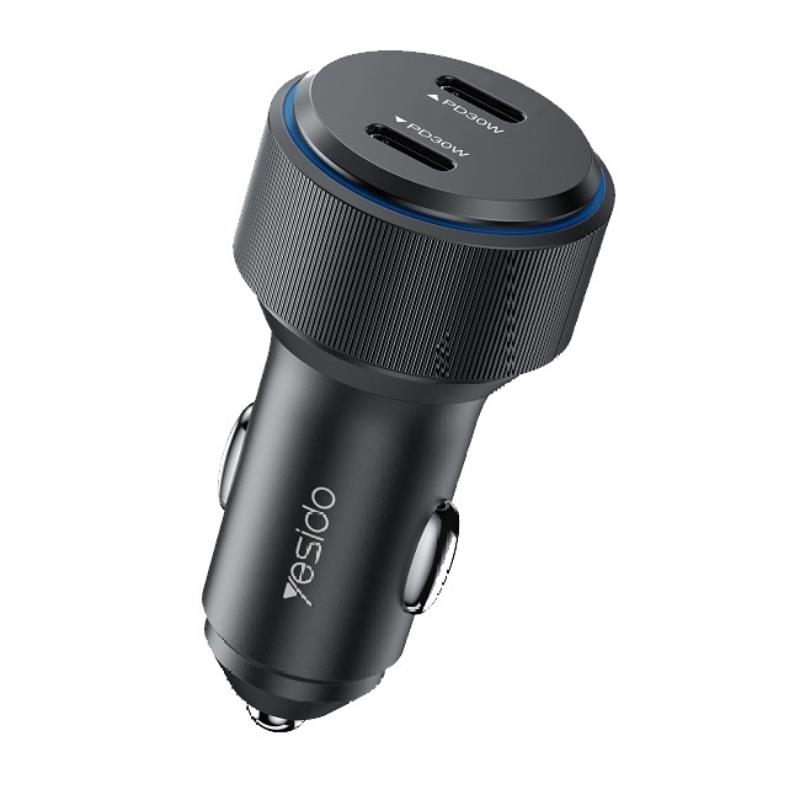 YESIDO CAR LAADIJA Y48 PD 60W 2xUSB-C must