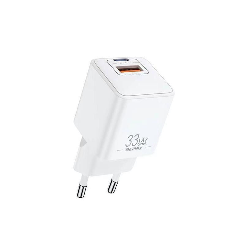 REMAX WALL LAADIJA BATT SERIES PD QC 33W RP-U26 1xUSB + 1xUSB-C valge
