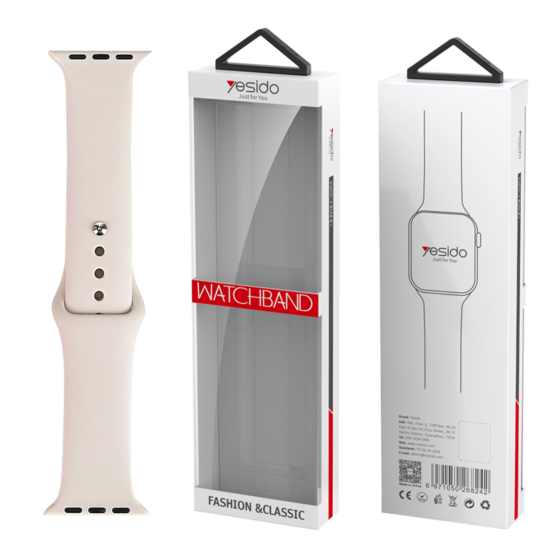 YESIDO WB44 SILIKOON RIHM FOR iWATCH L 42/44/45 (97+140) #45 STARLIGHT