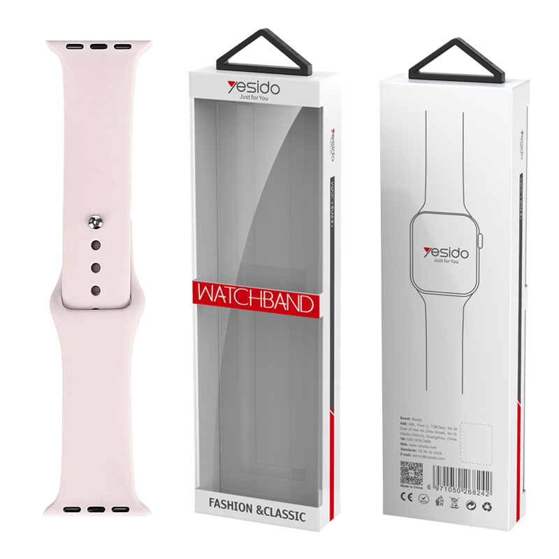 YESIDO WB44 SILIKOON RIHM FOR iWATCH L 42/44/45 (97+140) #17 SILT