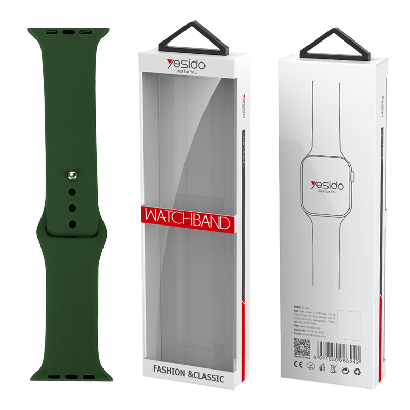 YESIDO WB44 SILIKOON RIHM FOR iWATCH S 38/40/41 (97+110) #43 ALFALFA