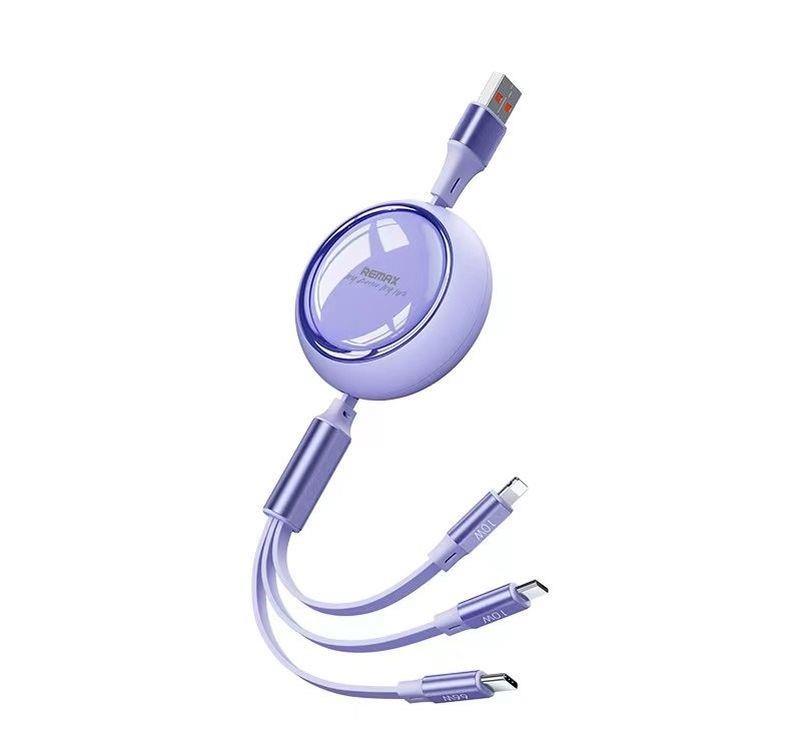 KAABEL REMAX LINON SERIES 66W 3IN1 USB-C/MICRO/LIGHTNING RC-C029 PURPLE