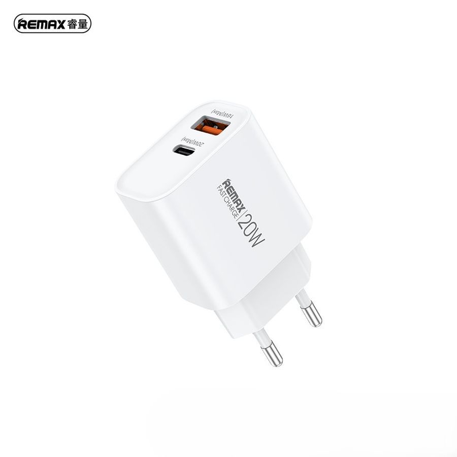 REMAX KIDDY SIERIES 20W WALL LAADIJA RP-U120 USB/USB-C valge