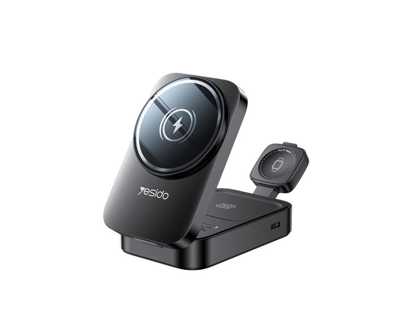 YESIDO INDUCTIVE LAADIJA DS27 15W (STAND) 3IN1 FOR APPLE WATCH must