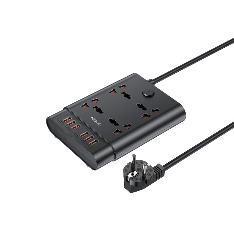 YESIDO MC08 EXTENSION KAABEL 10IN1 2650W 6XUSB-A must