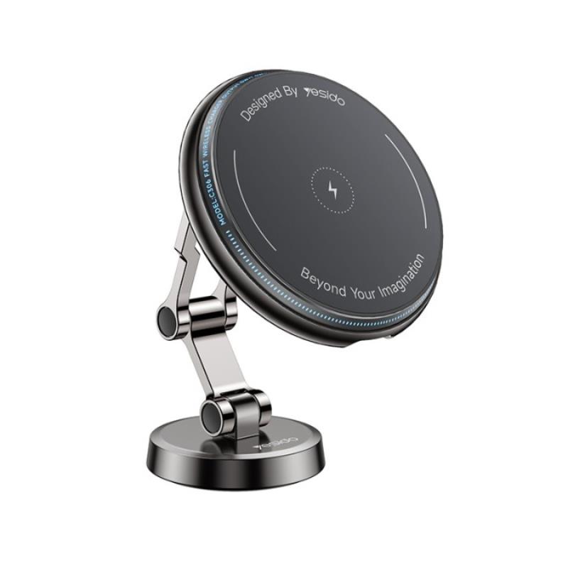 YESIDO MAGNETIC CAR HOLDER C306 JUHTMEVABA 15W, MAGSAFE must