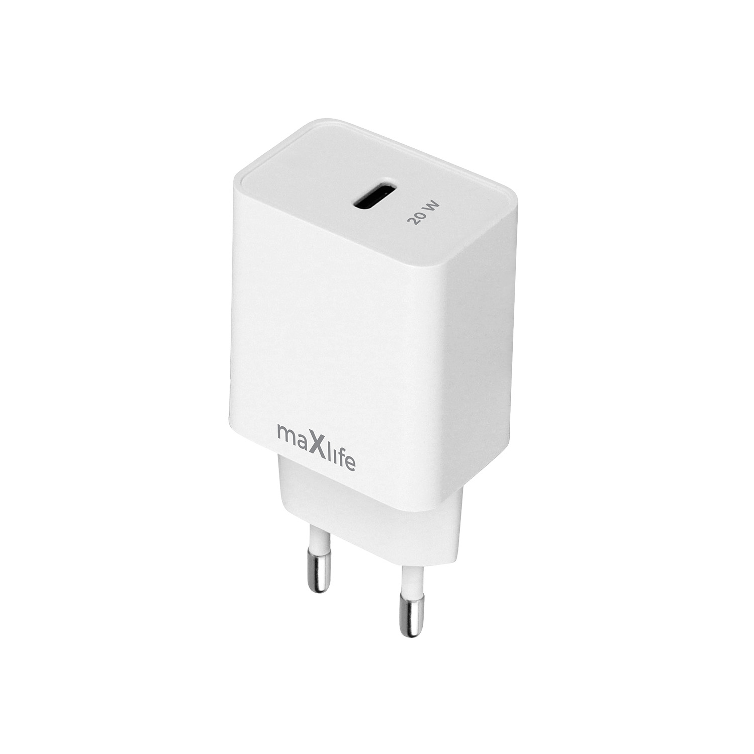 Maxlife MXTC-13-20C PD QC laadija 1x USB-C 20W valge