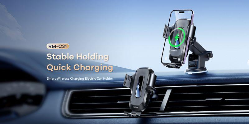 CAR HOLDER REMAX RM-C31 15W JUHTMEVABA must