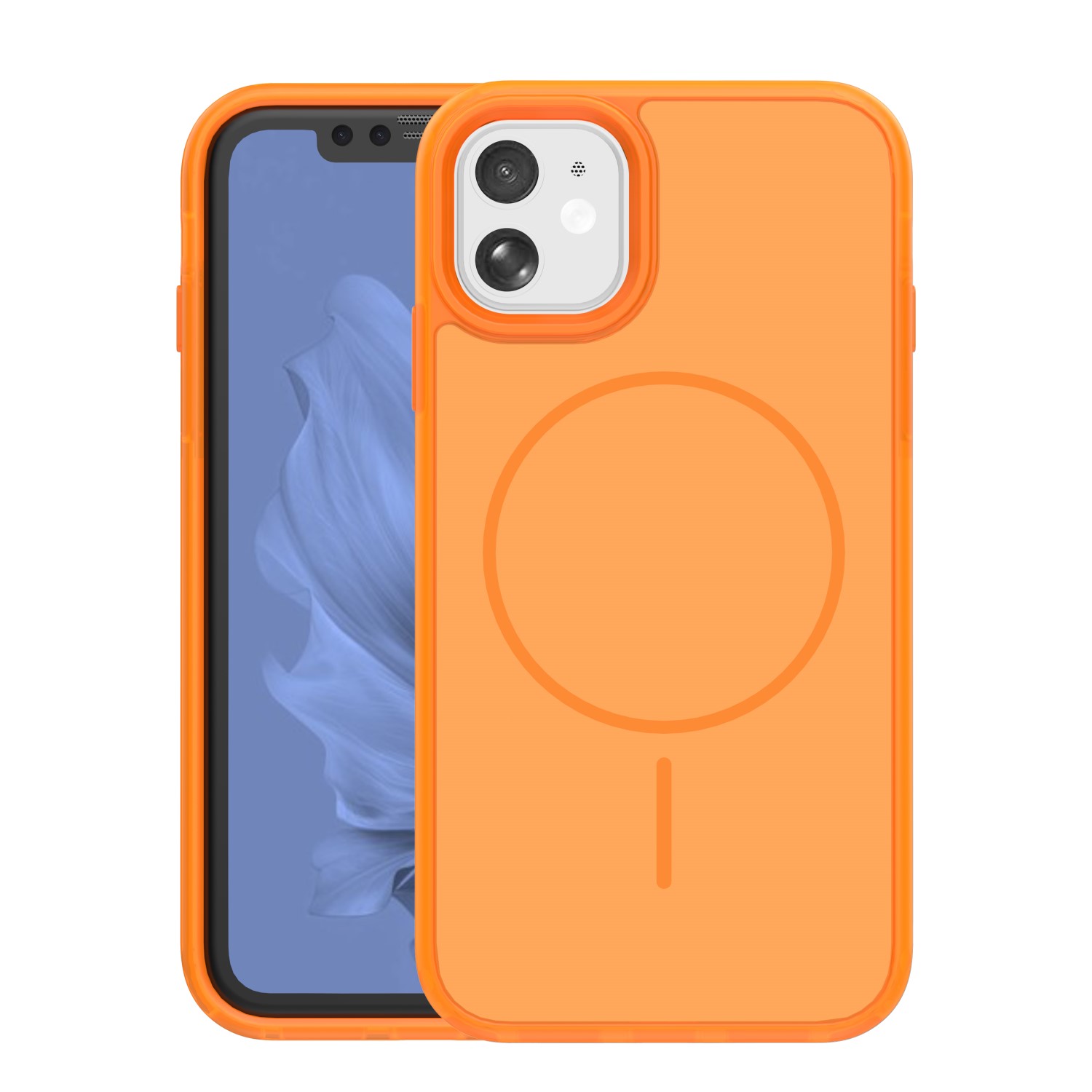 Frame Thin Mag ümbris for iPhone 11 oranž