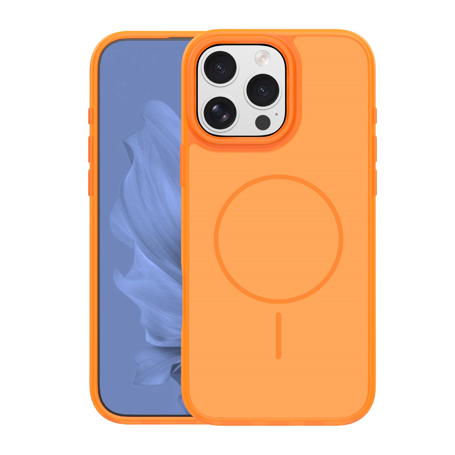 Frame Thin Mag ümbris for iPhone 16 Pro 6,3" oranž