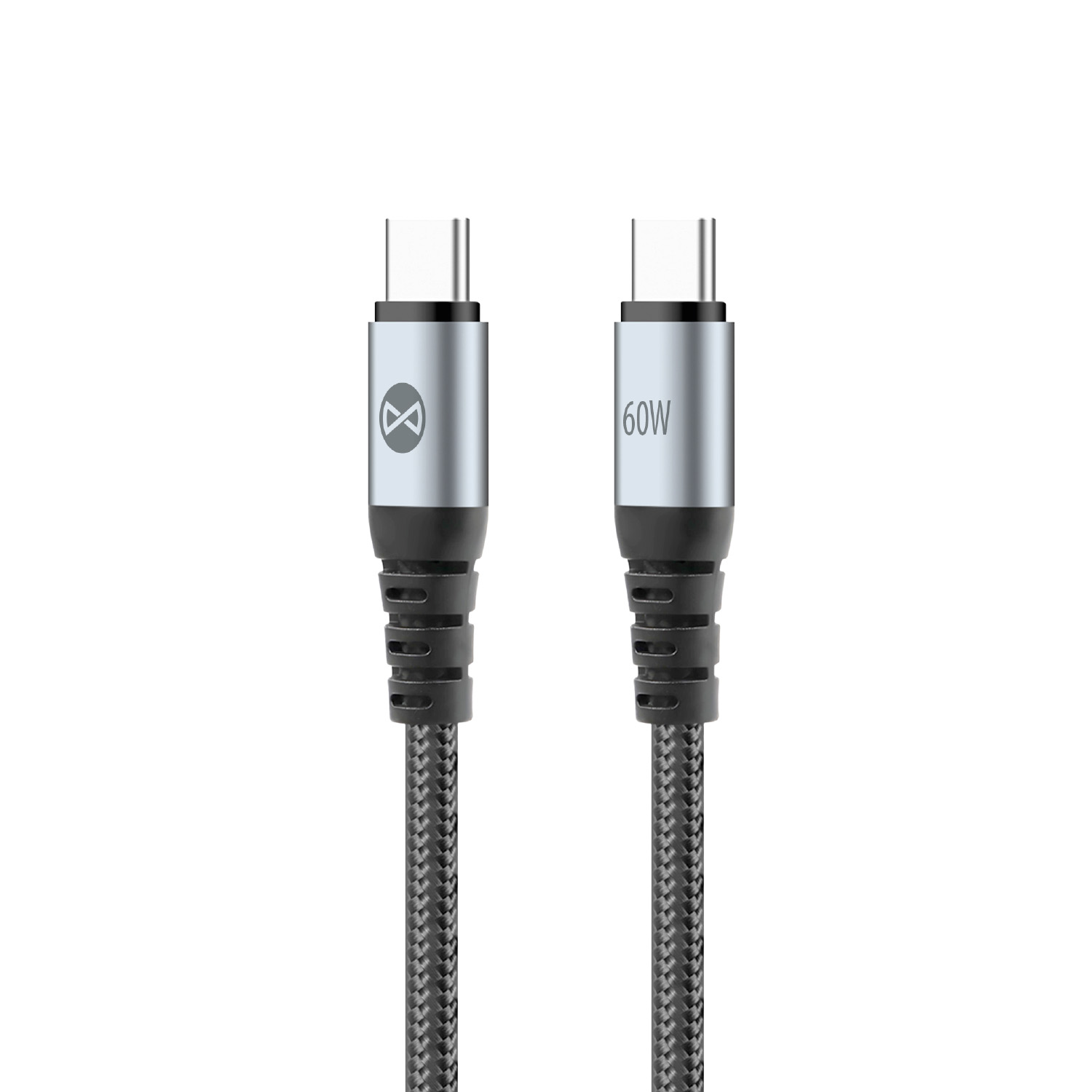 Forever Braix kaabel USB-C - USB-C 1,0 m 60W must