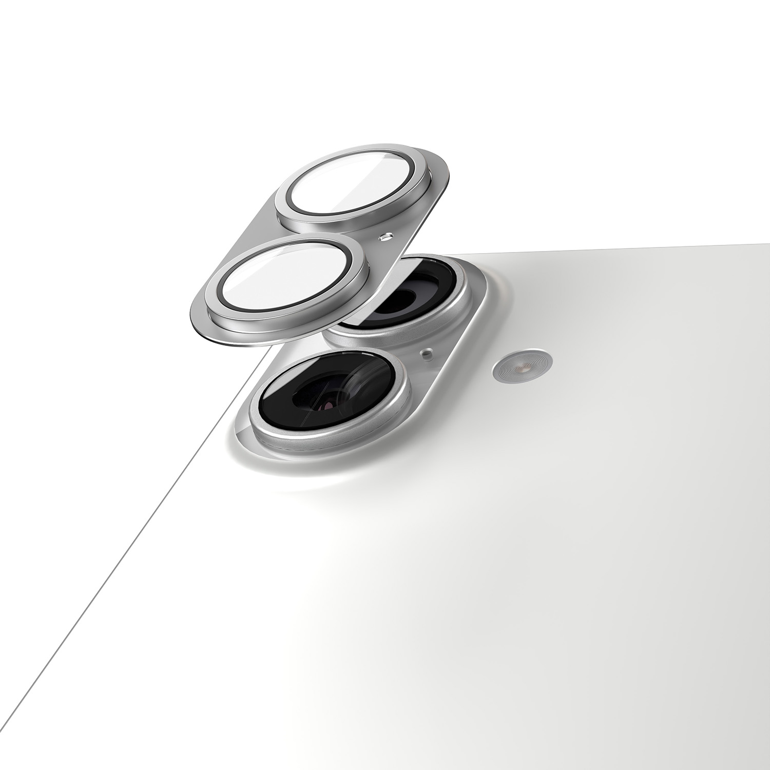 Etteri full camera lens guard for iPhone 17 hõbedane