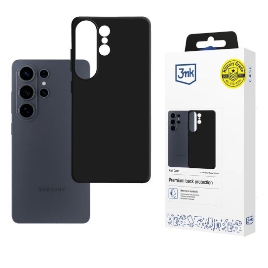 3mk Matt ümbris Samsung Galaxy S26 Ultra jaoks - matt must