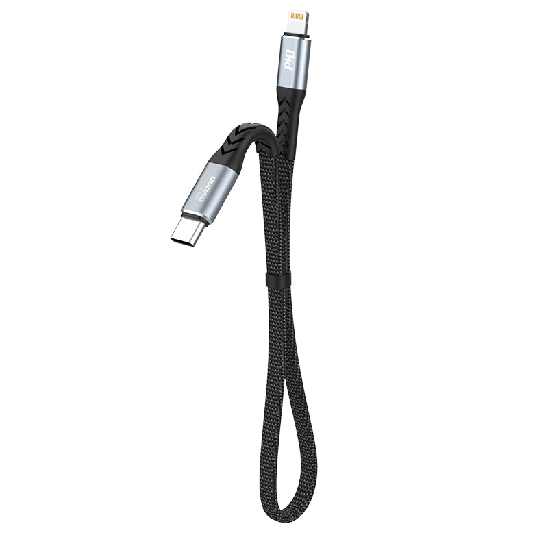 Dudao L10P Lightning - USB-C PD 20W kaabel 0.23m - must