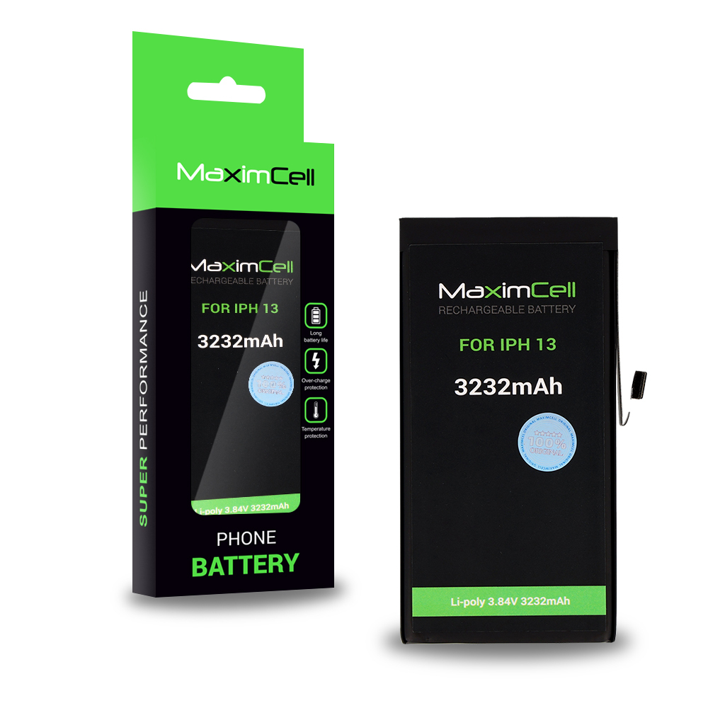 Maximcell aku iPhone 13 jaoks 3232mAh Li-poly