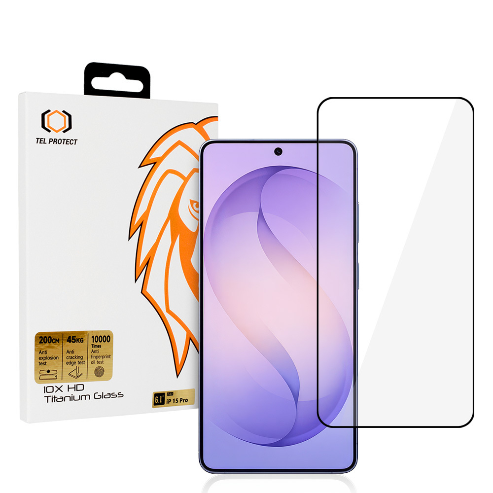 Tempered klaas Tel Protect 10X HD Titanium for Samsung Galaxy S26 Ultra (with fingerprint unlock)