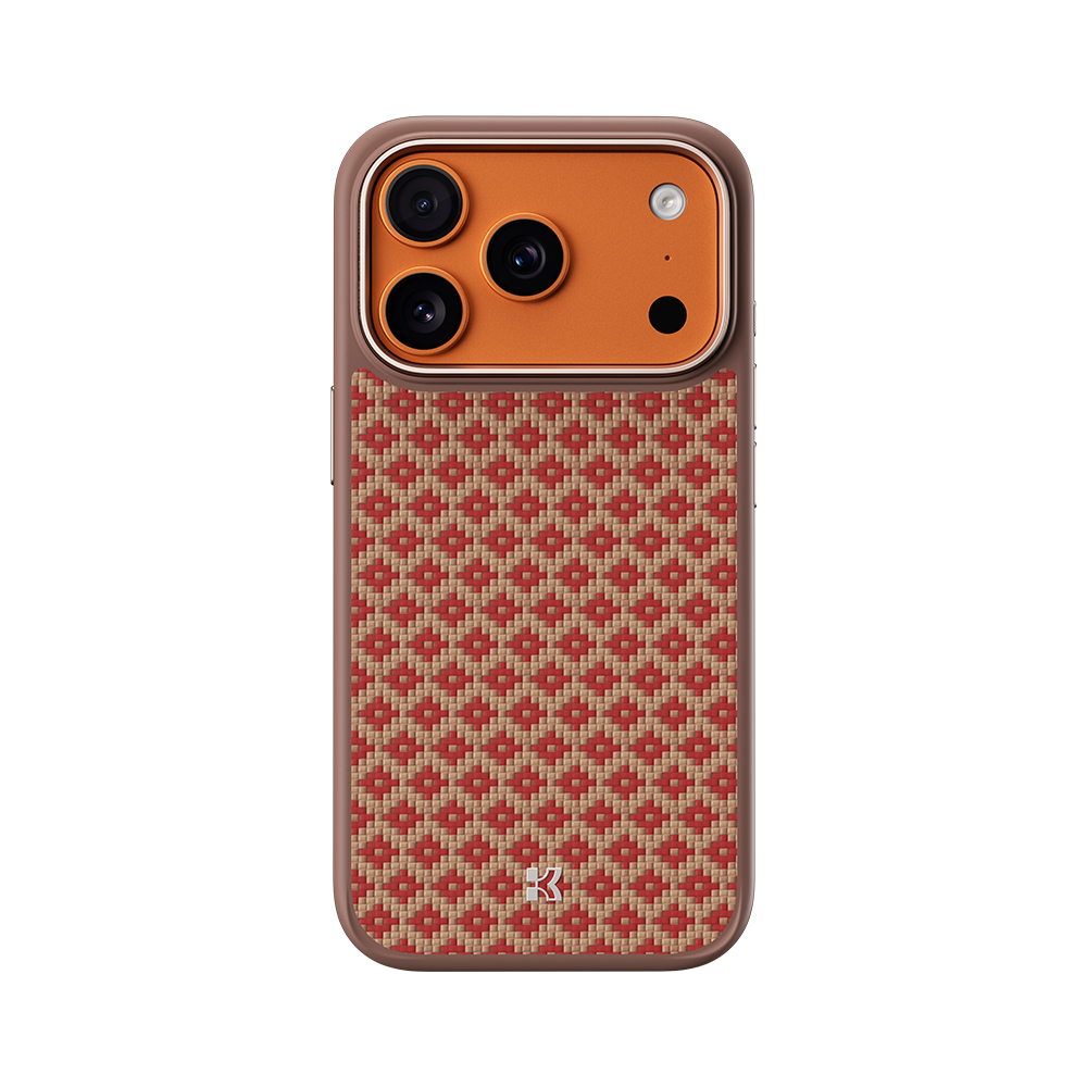 Benks Magnetic Armor Pro Armor Grid Kevlar Case Metal Frame 600D (YB69) Iphone 17 Pro jaoks oranž