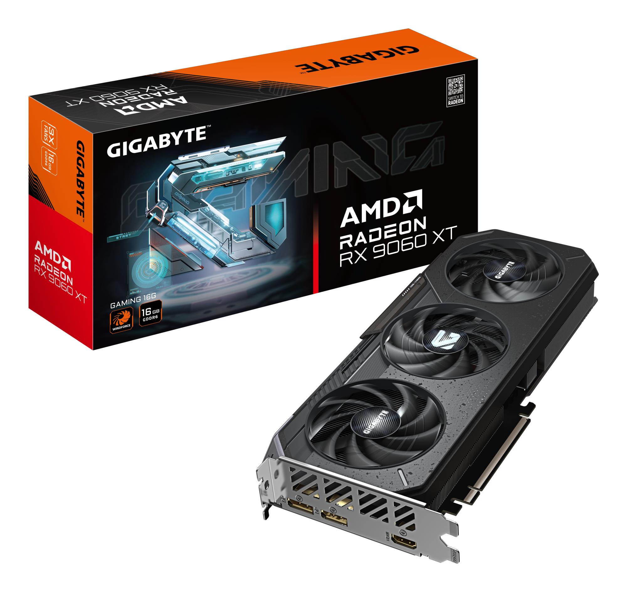 Videokaart GIGABYTE AMD Radeon RX 9060 XT 16GB GDDR6 128bit PCIe 5.0