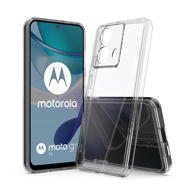 Crong Crystal Shield Cover ümbris seadmele Motorola Moto G53, läbipaistev